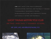 Tablet Screenshot of luckythumbmotorcycleclub.com